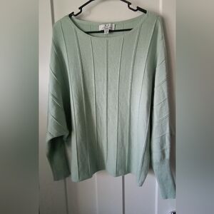Magaschoni Dolman Sleeve Sweater Sage Green Size 1X
